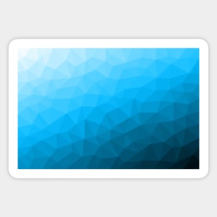 Blue cyan gradient geometric mesh pattern Sticker